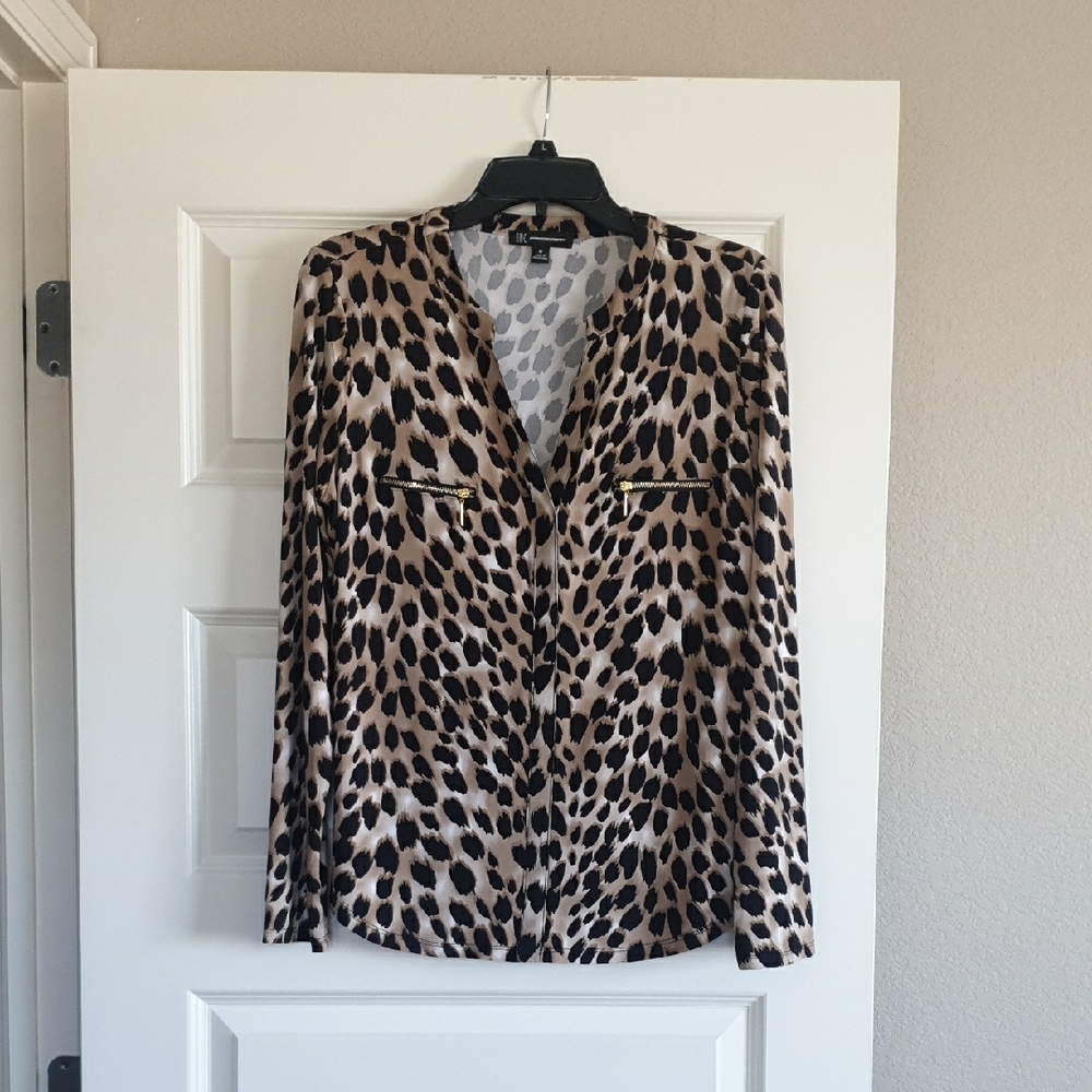 INC International Concepts Leopard Print Blouse